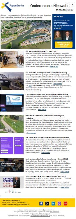 voorbeeld nieuwsbrief ondernemers