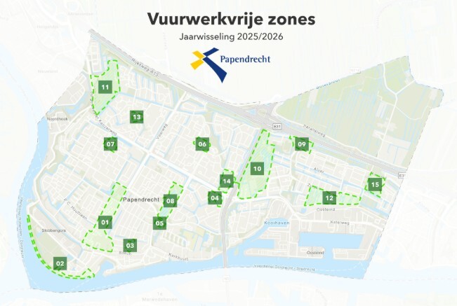 15 vuurwerkvrije zones